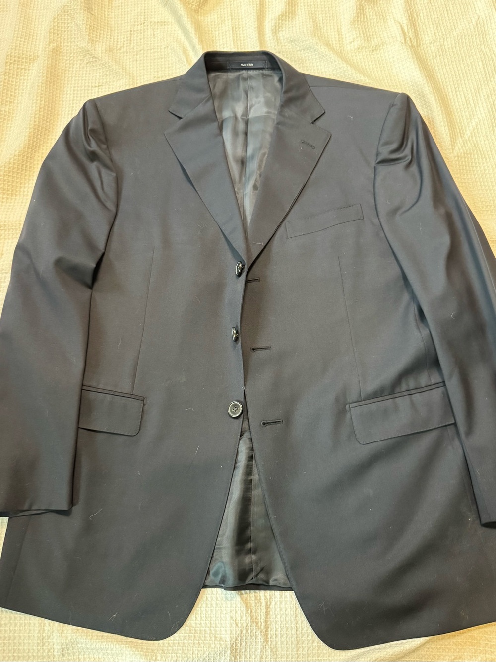 Ermenegildo Zegna Black Single-Breasted Sport Coat